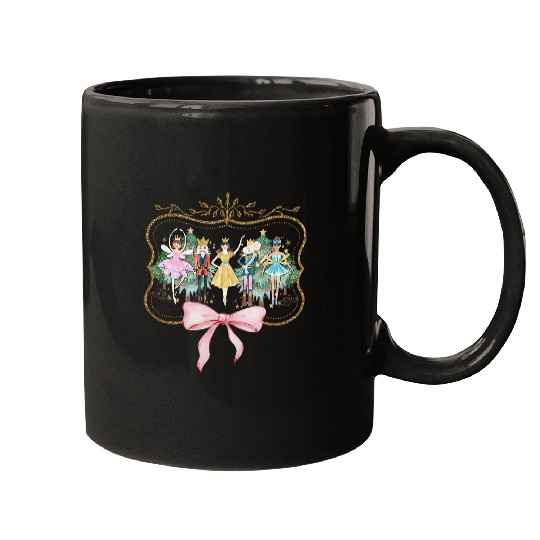 Nutcracker Ballet Sugar Plum Fairy Retro Christmas Mugs