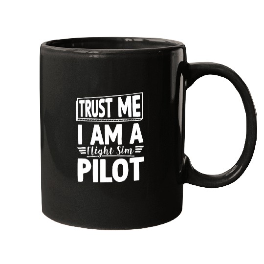 Airplane Pilot Design For Airline Captain Flight Sim Pilot Mugs