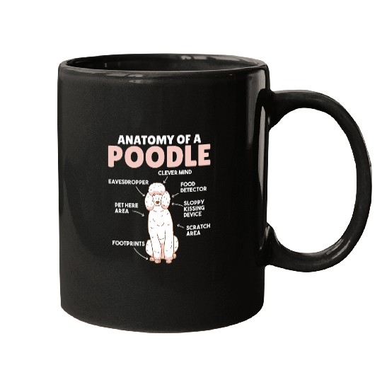 Poodle Anatomy Cute Description Of A Poodle Mugs
