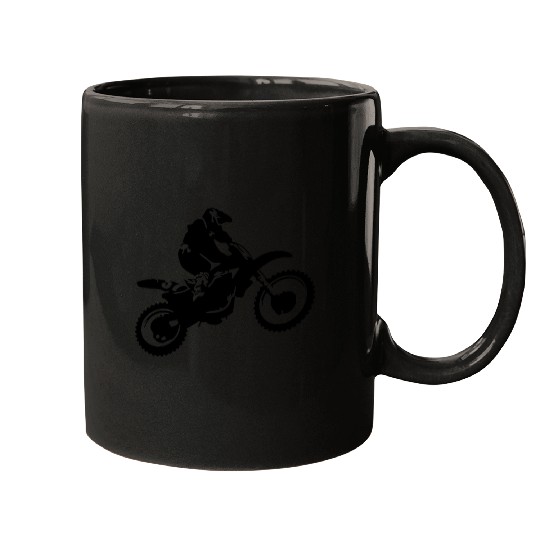 Motor X Silhouette Dirt Bike Mugs
