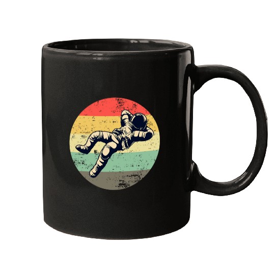 Retro Floating Astronaut Space Mugs