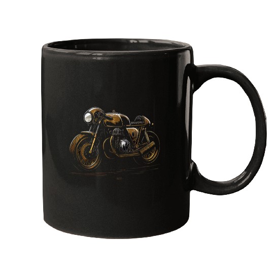 Stylish Retro vintages Cafe Racer Motorcycle 22 Mugs