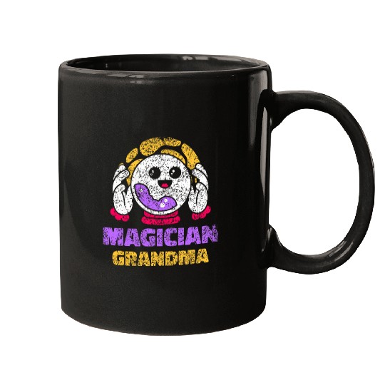 Magician Grandma Wizard Sorcerer Magic Trick Magician Mugs