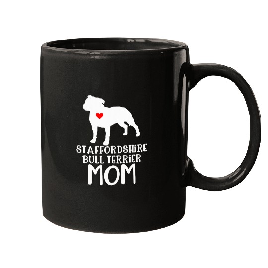 Staffordshire Bull Terrier Mom Dog Lover Mugs