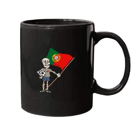 Portuguese Fans Portugal Skeleton Mugs