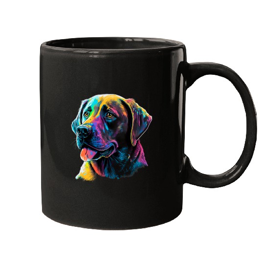 Labrador Lab Dog Lover Splash Graffiti Art Pet 4 7 Mugs