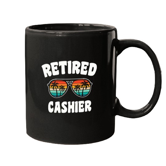 Retired Cashier Funny Retirement Congratulations Mugs
