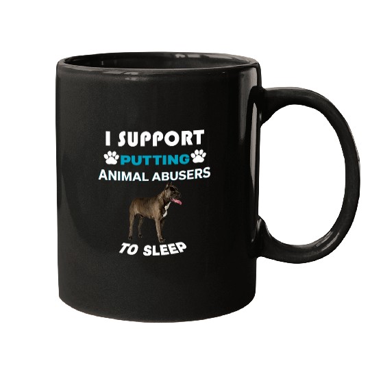 Staffordshire Bull Terrier I support putting animal abusers Mugs