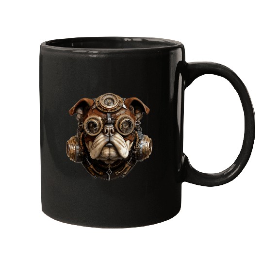 Steampunk Pug Mugs