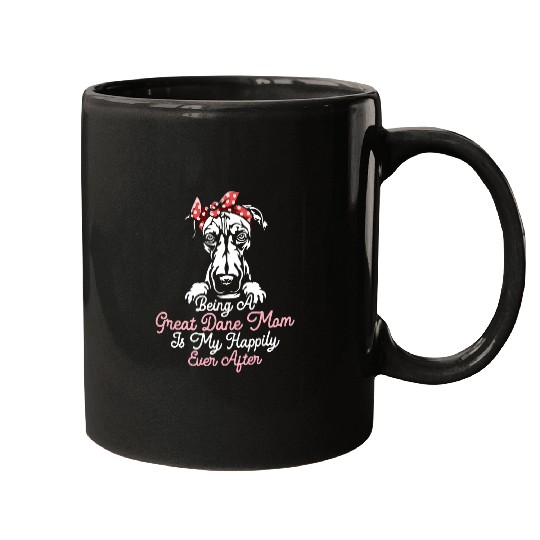 Dog Great Dane Breed Dog Owner Mom Great Dane Mom T-Shirt Mugs