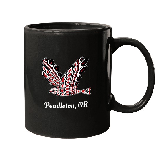Pendleton OR Red Tail Hawk Native American Bird Watching Mugs