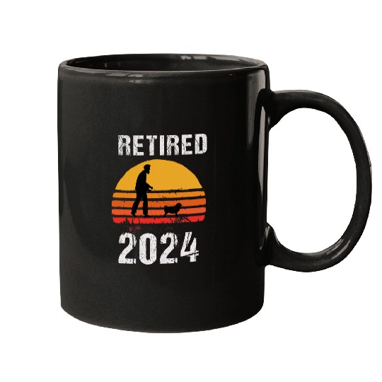 vintages Pug Owner Retirement 2024 Mugs