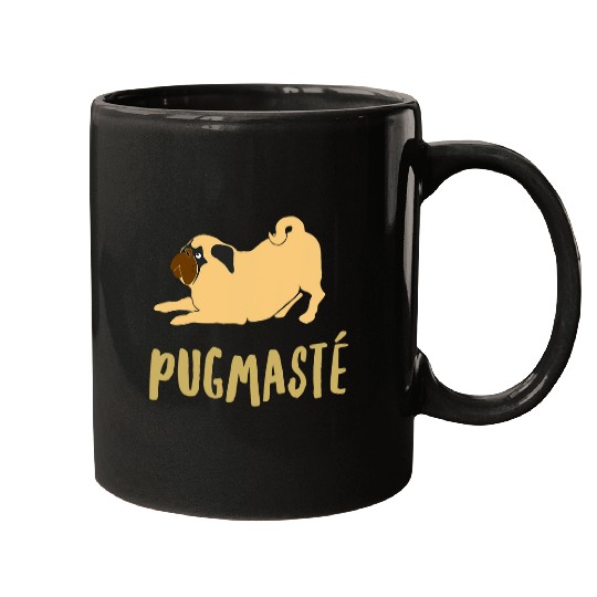 Pug Doing Yoga Funny Gift Man Woman Dog Pug Mugs