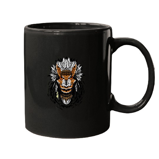 Owl Native American Wise Indian Headdress Nature Bird Mugs
