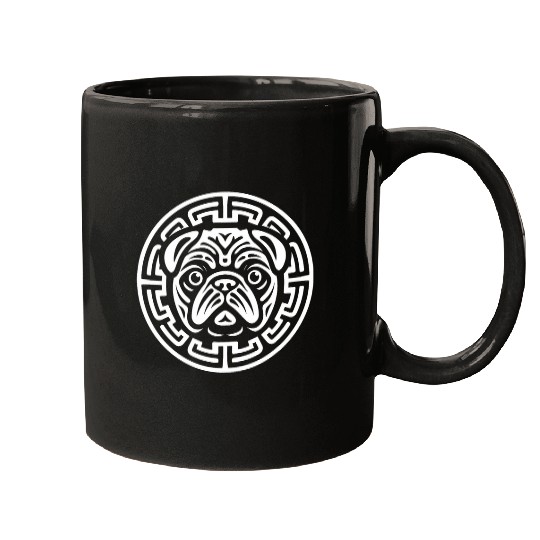 Pug Dog Norse Mythology Celtic Knots 1 Mugs