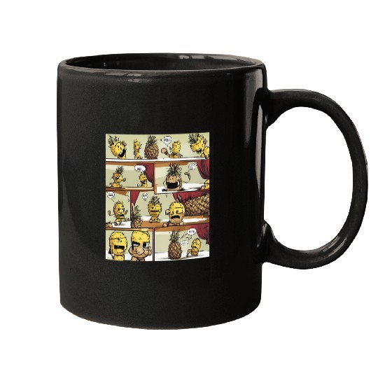 Tropical Punch pineapples Boxer Mugs
