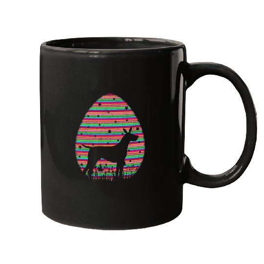 vintages Easter Egg German Shorthaired Pointer Dog Easter Mugs