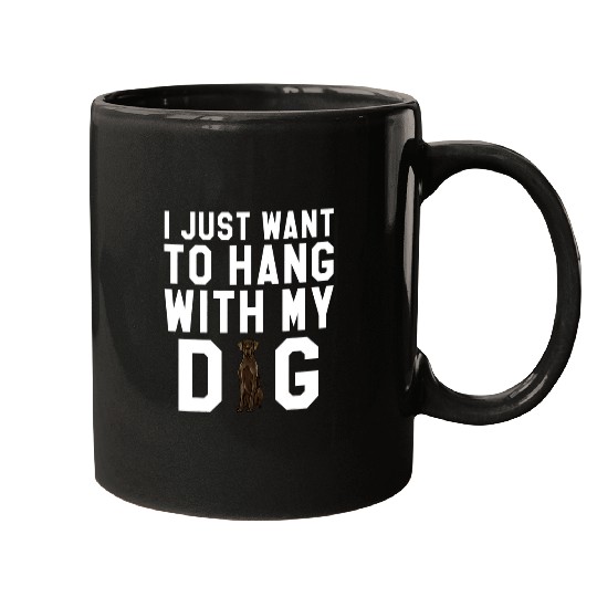 Dog Great Dane I Just Want To Hang With My Black Great Dane Dog 9 Mugs