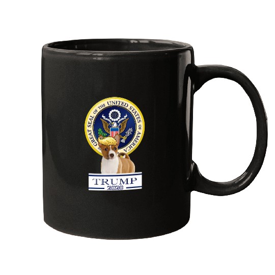 Trump Dog Basenji Mugs