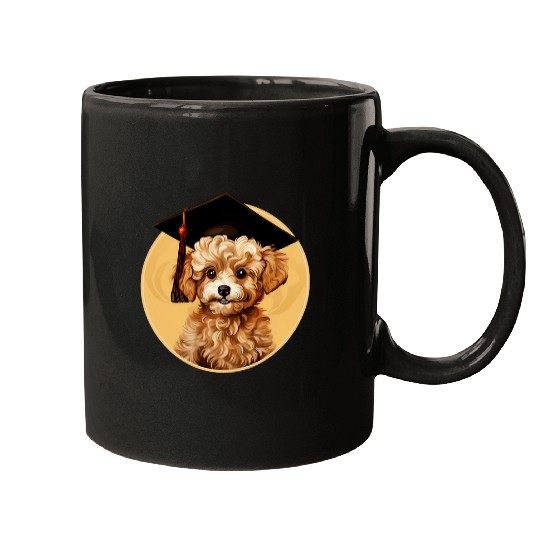 Toy Poodle Graduation Funny Dog Education Mugs