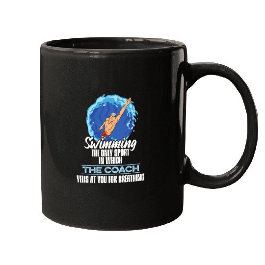 Swim Coaching Design for a Swim Coach Mugs