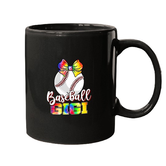 Womens Cute Tie Dye Softball Gigi Funny Baseball Mothers Day Mugs