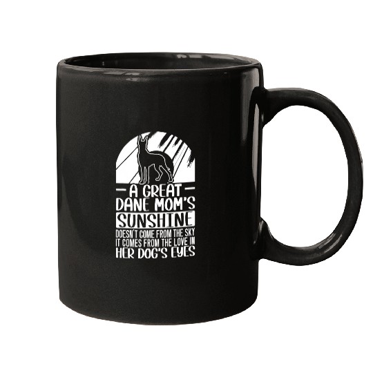 Dog Great Dane Animal Mom Great Dane Mom T-Shirt Mugs