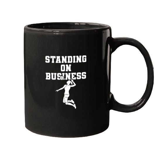 Volleyball Standing On Business Women Volleyball Team School 1 Mugs