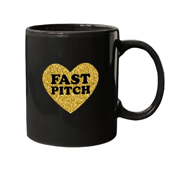 Fast Pitch for Women I Love Fast Pitch Softball Mugs
