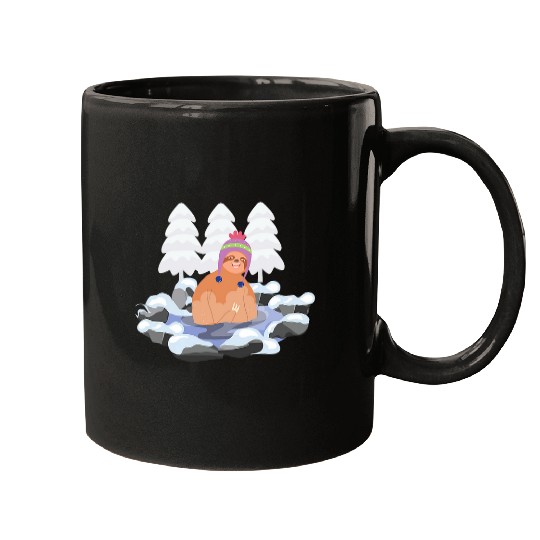Sloth Ice Bathing Winter Refreshing Bath Mugs