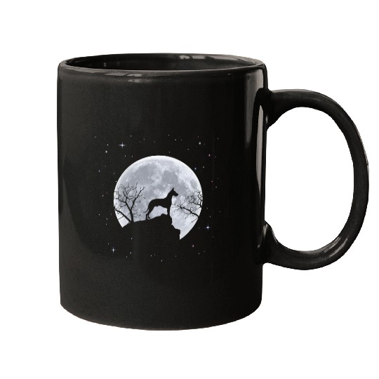 Dog Great Dane And Moon Great Dane T-Shirt Mugs