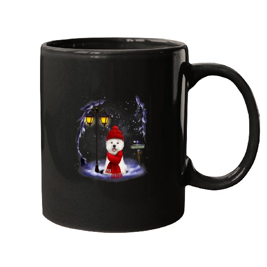 Westie Santa Snow Christmas Light Winter Pajama Mugs