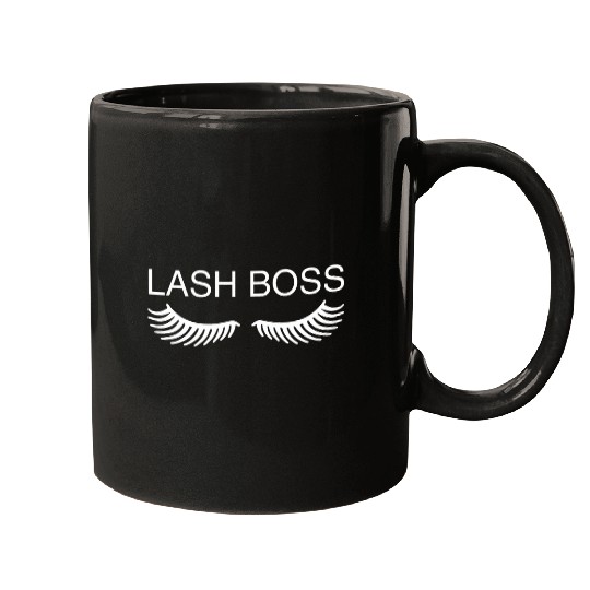 Lash Boss Eyelash Technician Make Up Artist Esthetician Mugs