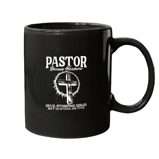 Preacher Devil Stomping Christian Sermonator Pastor Mugs