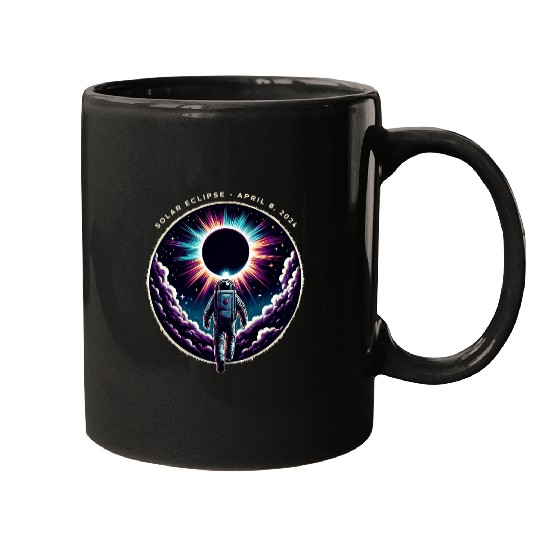 View Totality April 8 2024 Astronomy Astronaut Solar Eclipse 1 Mugs