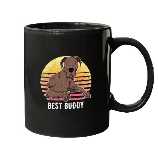 Dog Great Dane German Mastiff Great Dane Sunset 25 Mugs