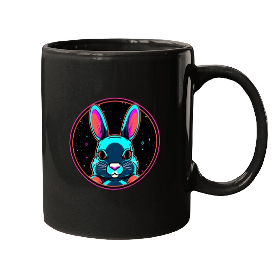 Space Rabbit Astronaut Funny Galaxy Animals Mugs