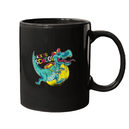 Back To School TRexs Raptor Tyrannosaurus Rexs Student Mugs