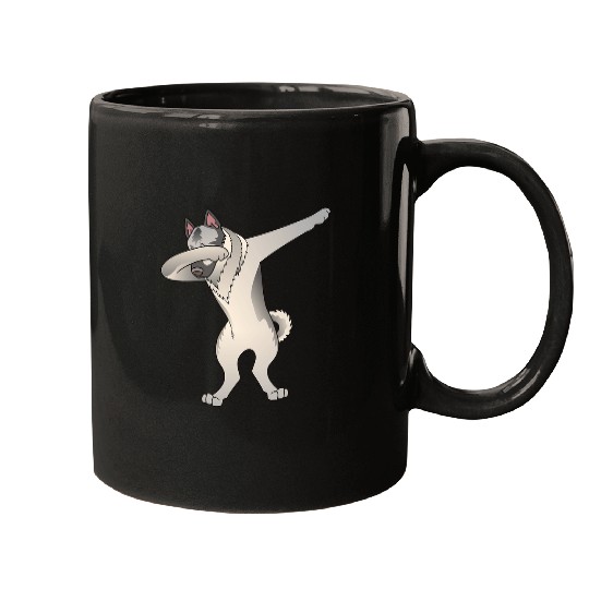 Norwegian Elkhound Dabbings Funny Dog Dab Dance Mugs