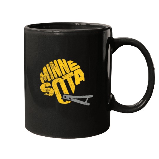 Minnesota Football Team Helmet Word Art vintages Retro Fan Mugs