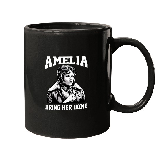 Amelia Bring Amelia homes Missing Person Female Aviator 1 Mugs
