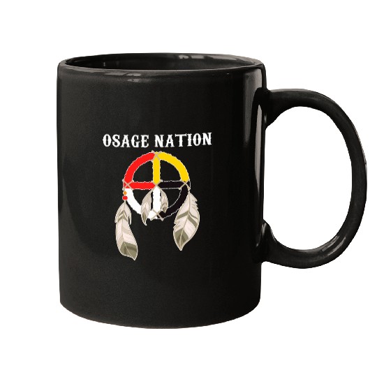 Osage Nation Native American Indian medicines Wheel Mugs