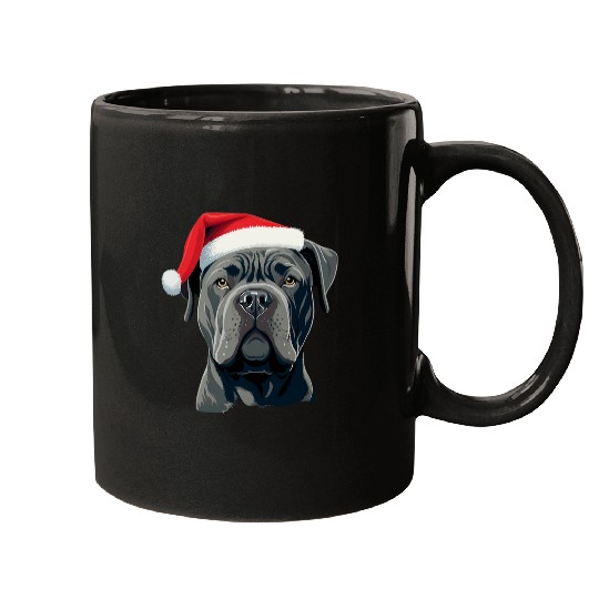 xmass Cane Corso Santa on Christmas Cane Corso Mugs