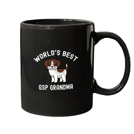 Worlds bests German Shorthaired Pointer Grandma Dog Mugs