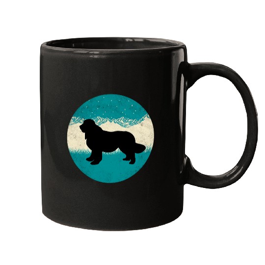 vintages Newfoundland Retro Mountain and Stars Mugs
