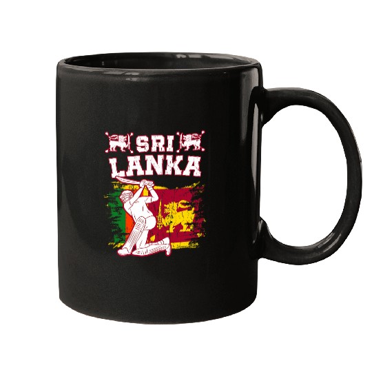 vintages Sri Lanka Cricket Jersey Sri Lankan Cricket Fan Flag 1 Mugs