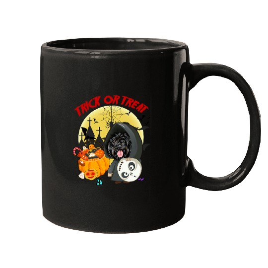 Portuguese Water Trick Or Treat Funny Dog Mugs
