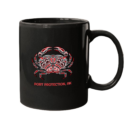 Port Protection Alaska Dungeness Crab Native American Mugs