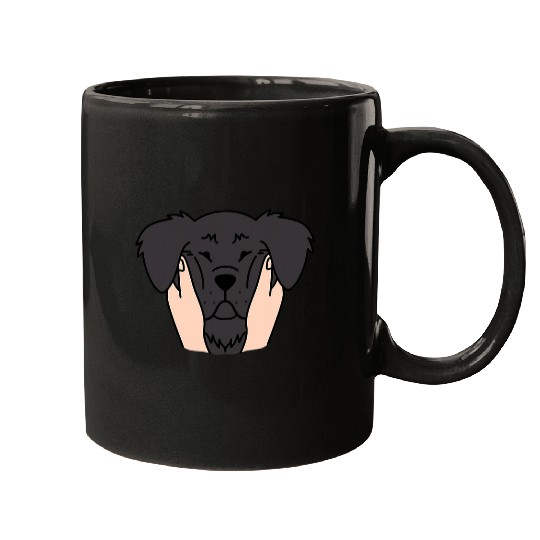 Newfoundland Dog Chubby Cheeks Funny Dog Mugs