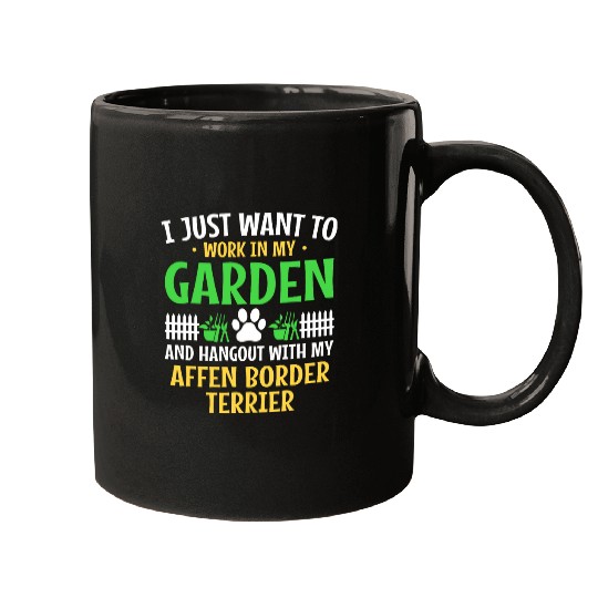 Work Garden Hang Out Affen Border Terrier Affenpinscher Mugs